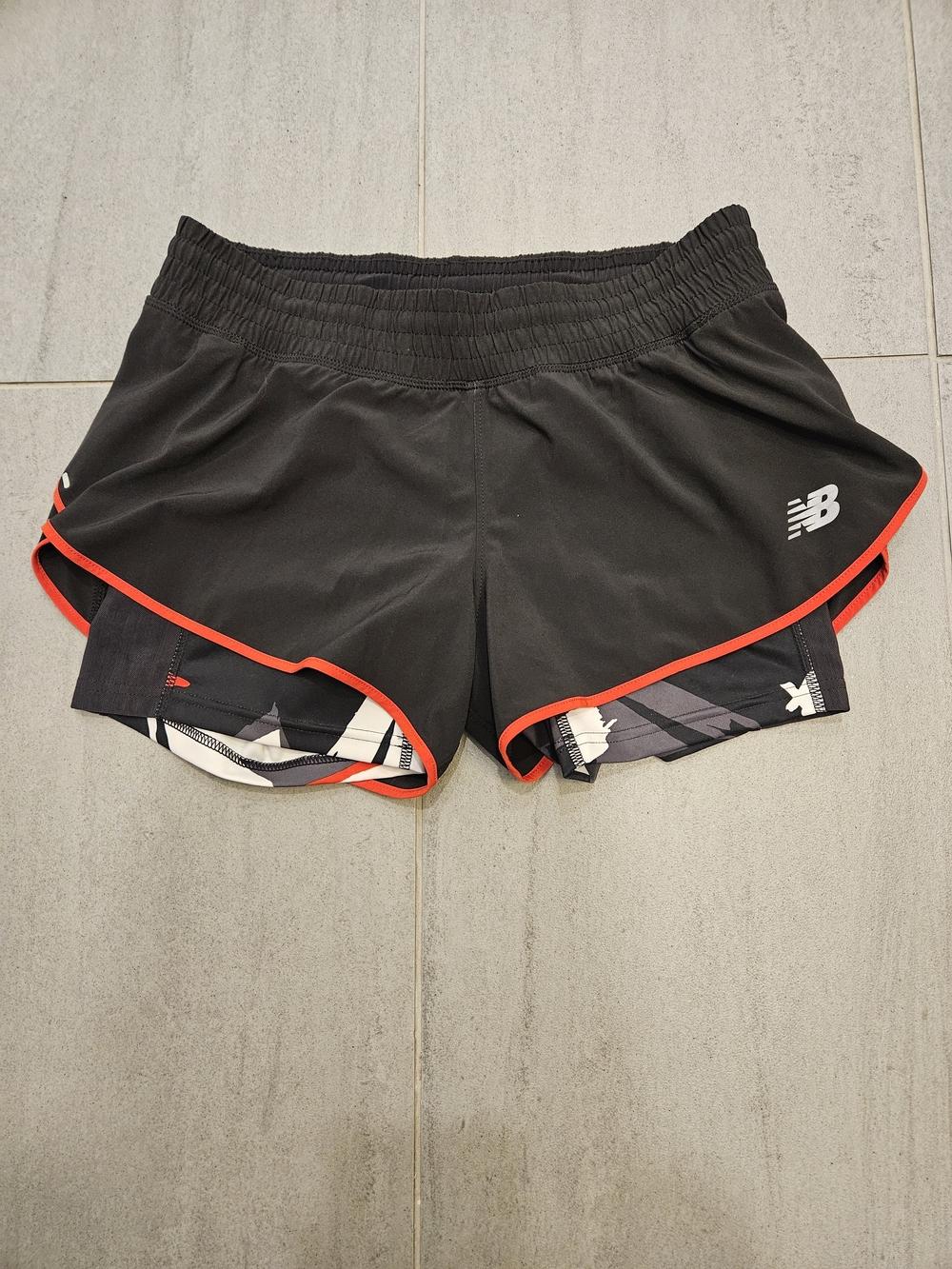New Balance Women's Black/Multi Special Edition 2-in-1 Race Day Running Shorts